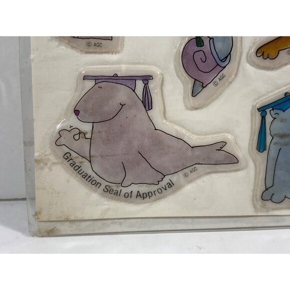 Lot of 3 AMERICAN GREETINGS Vinyl Stickers Googly Eyed Monsters - Picture 5 of 9